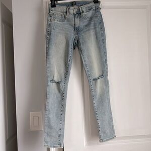 GAP denim skinny jeans, size 2
